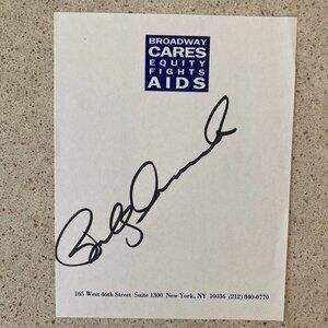Bobby Cannavale Signed BCEFA Paper 4 1/2 X 5 1/2” TV Will & Grace & Third Watch